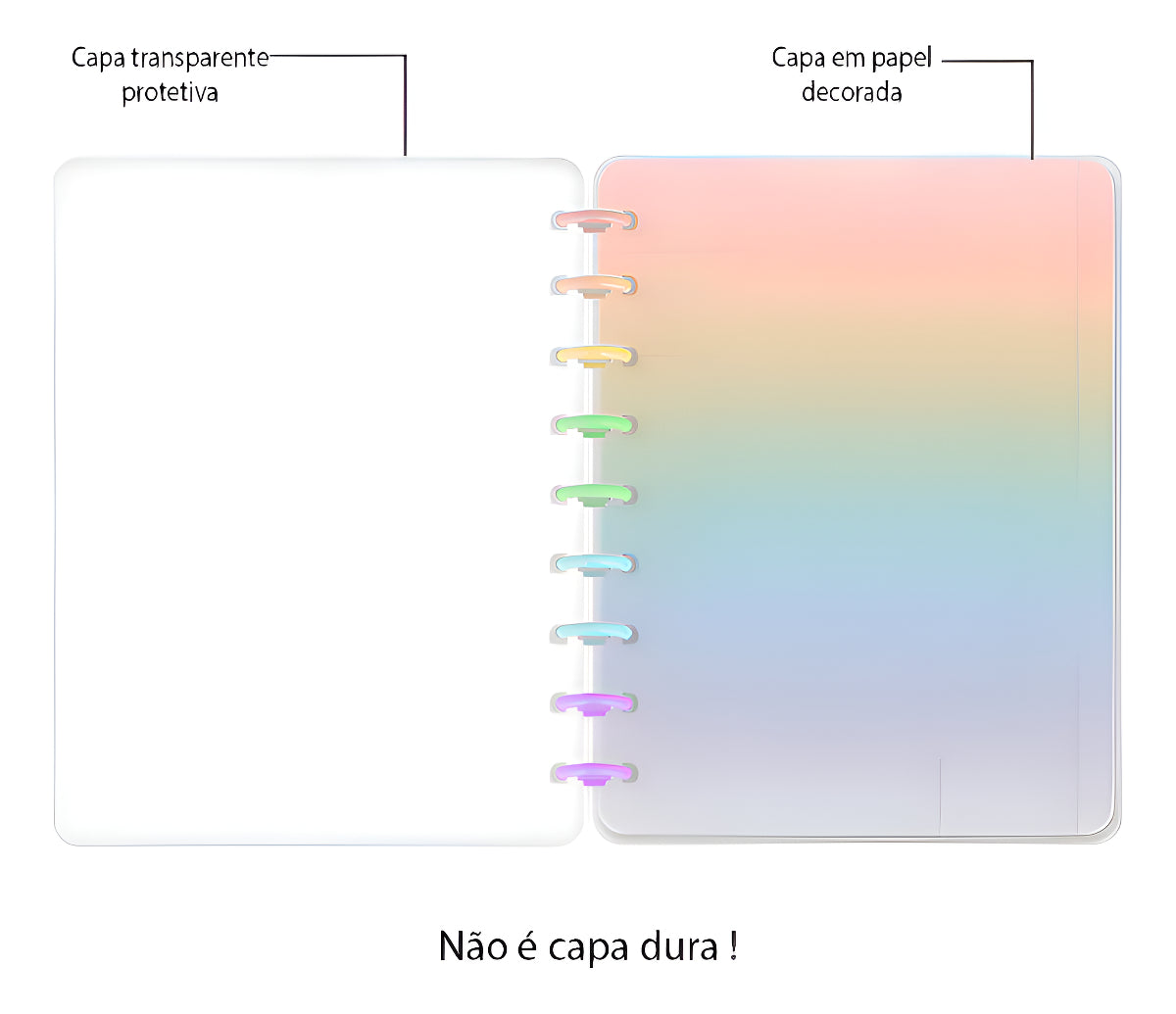 Caderno De Disco Basic Inteligente Grande Believe - 10 Mat