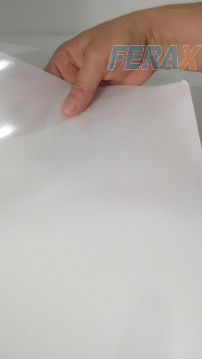 50 Vinil Adesivo Transparente 100% A4 - Impressora Laser