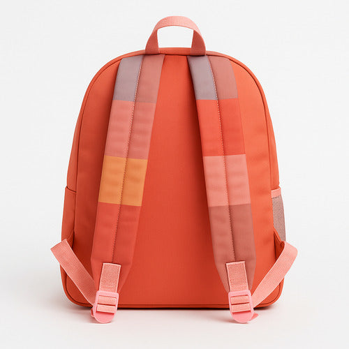 Mochila Feminina Colorida Listrada  Estilo Retrô E Moderna